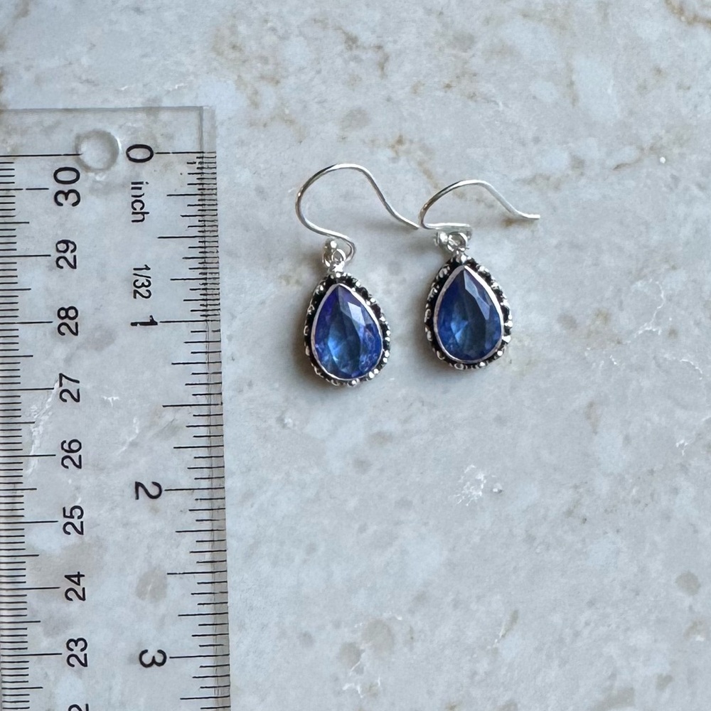 NWOT Sundance Drifting Rain Earrings, Tanzanite, Sterling Silver - Picture 6 of 6